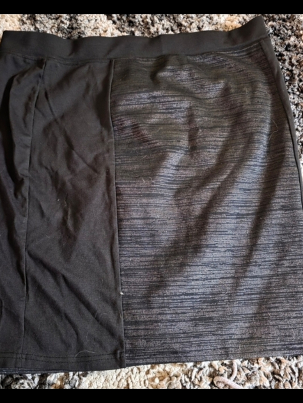 Maurices Black Two-Panel Pencil Skirt